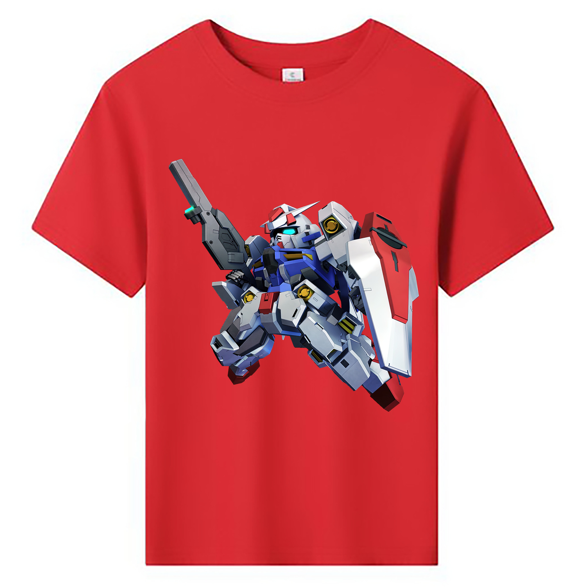 （画像用） 機動戦士ガンダム Mobile Suit Gundam 綿100％キッズTシャツ（フロントプリント）