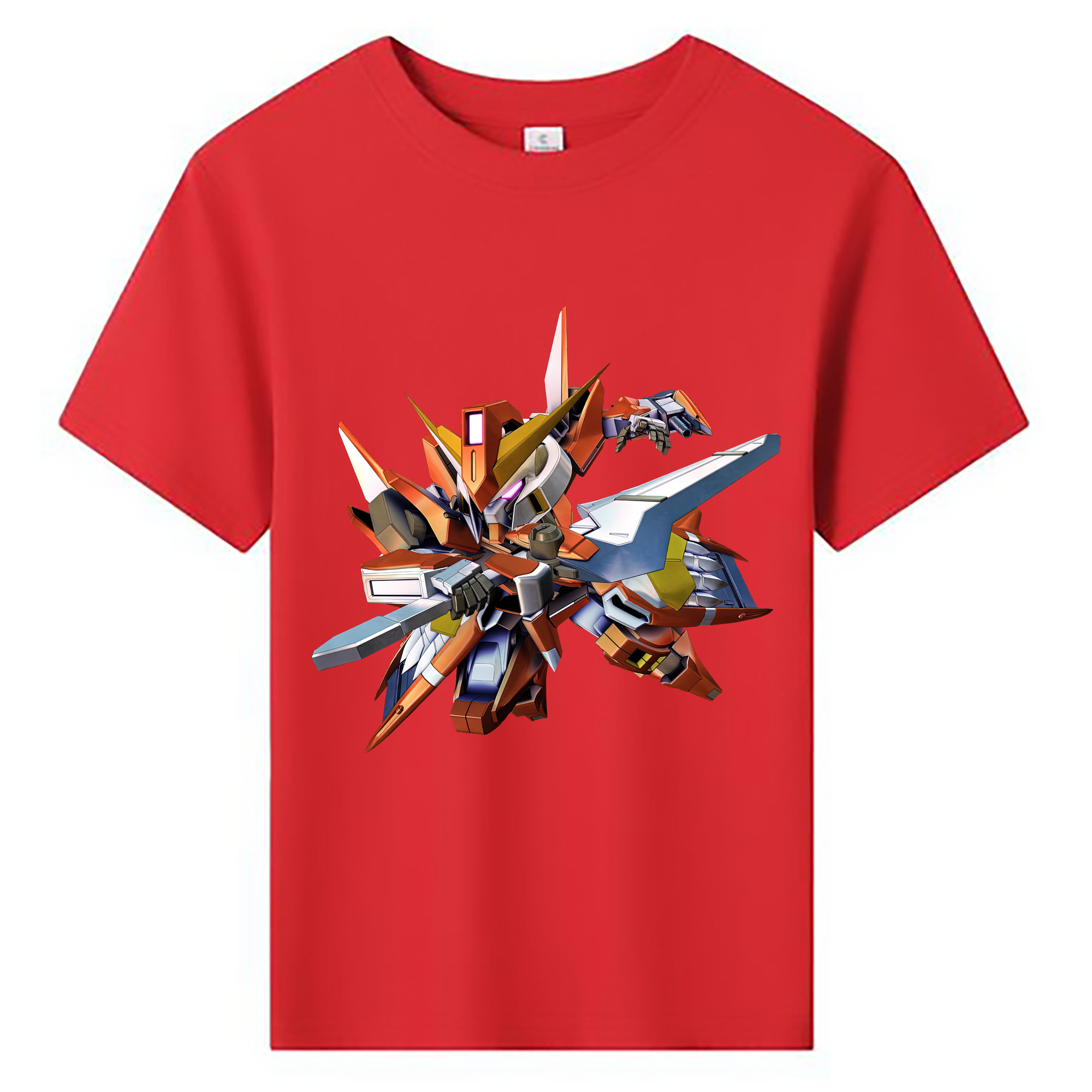 （画像用） 機動戦士ガンダム Mobile Suit Gundam 綿100％キッズTシャツ（フロントプリント）
