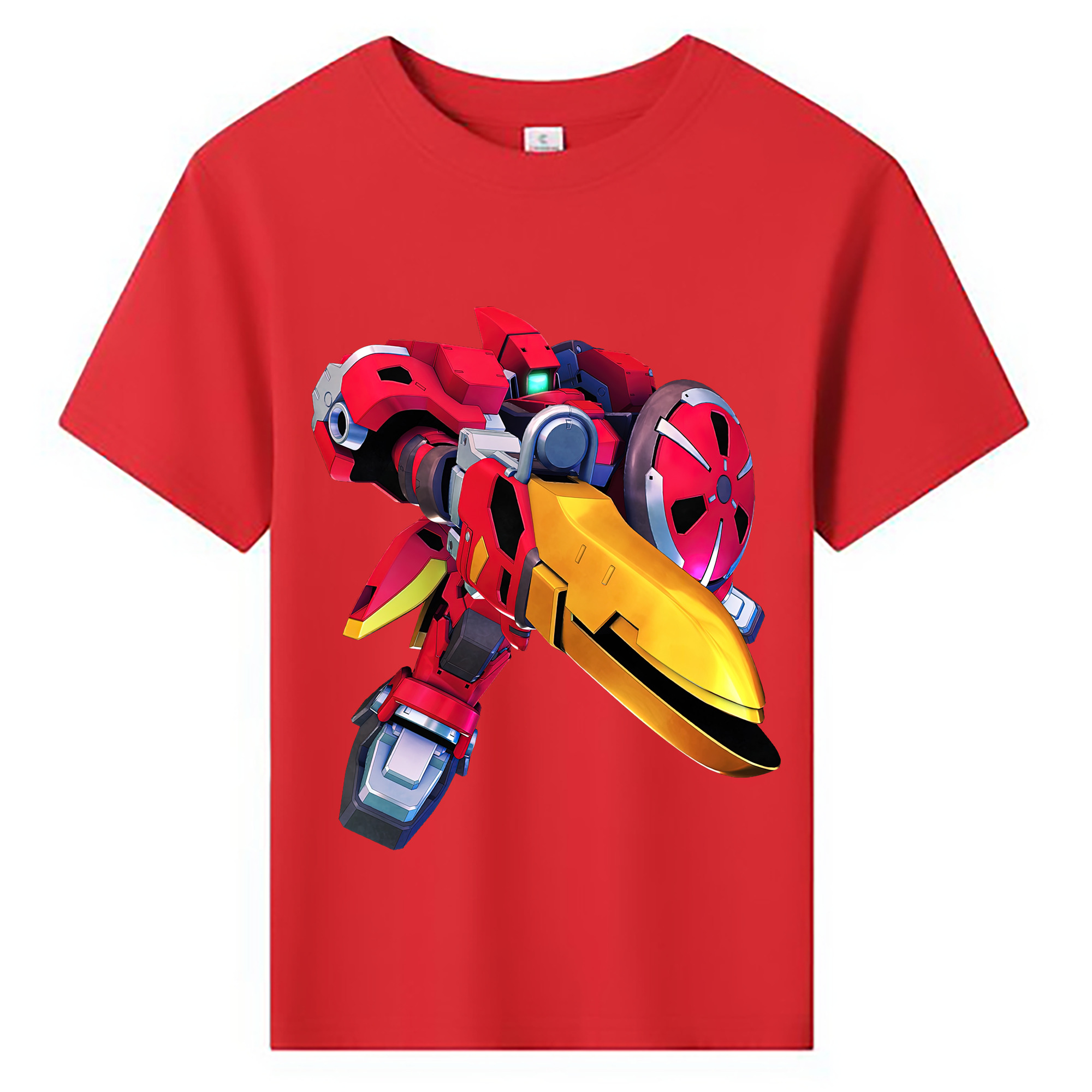 （画像用） 機動戦士ガンダム Mobile Suit Gundam 綿100％キッズTシャツ（フロントプリント）
