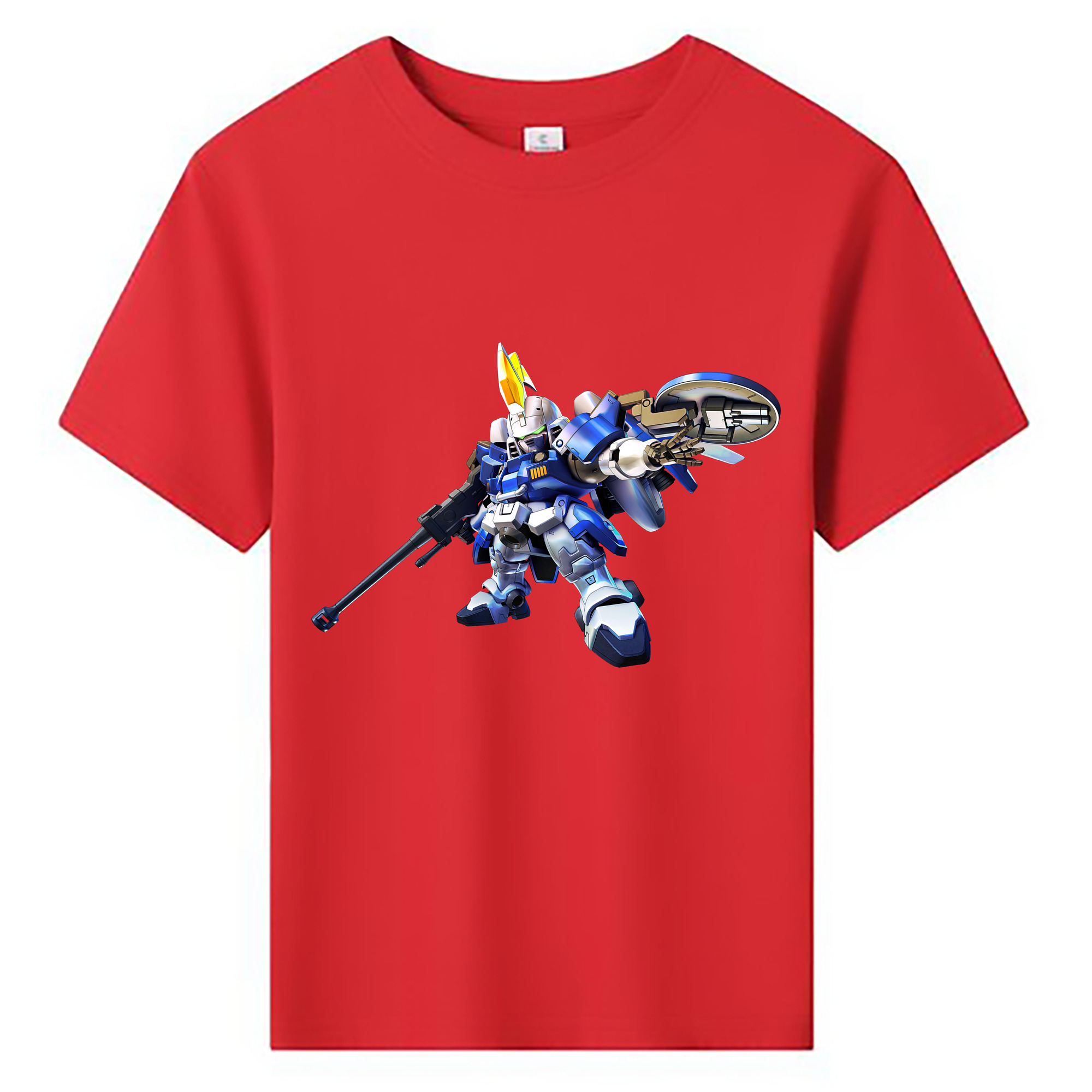 （画像用） 機動戦士ガンダム Mobile Suit Gundam 綿100％キッズTシャツ（フロントプリント）