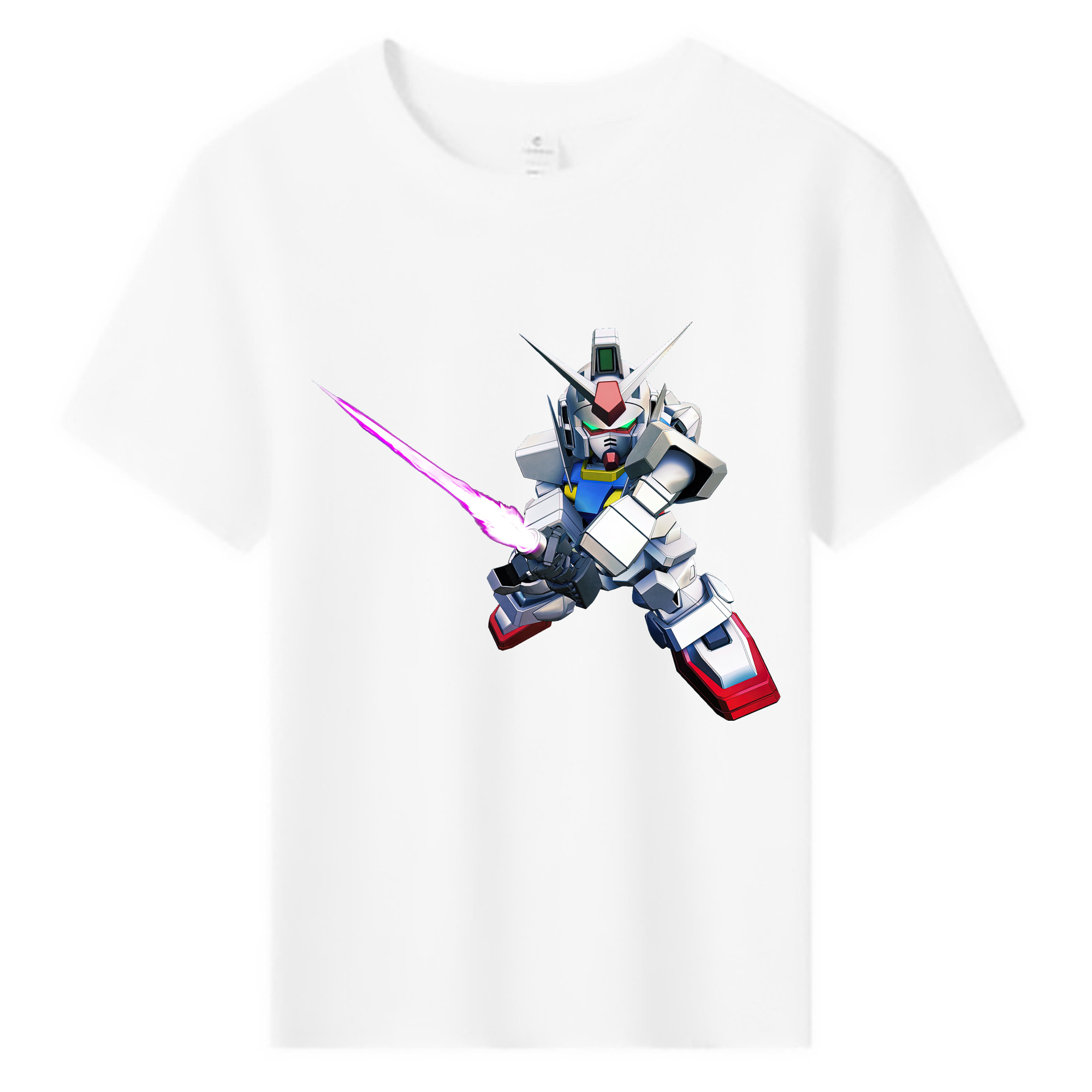 （画像用） 機動戦士ガンダム Mobile Suit Gundam 綿100％キッズTシャツ（フロントプリント）