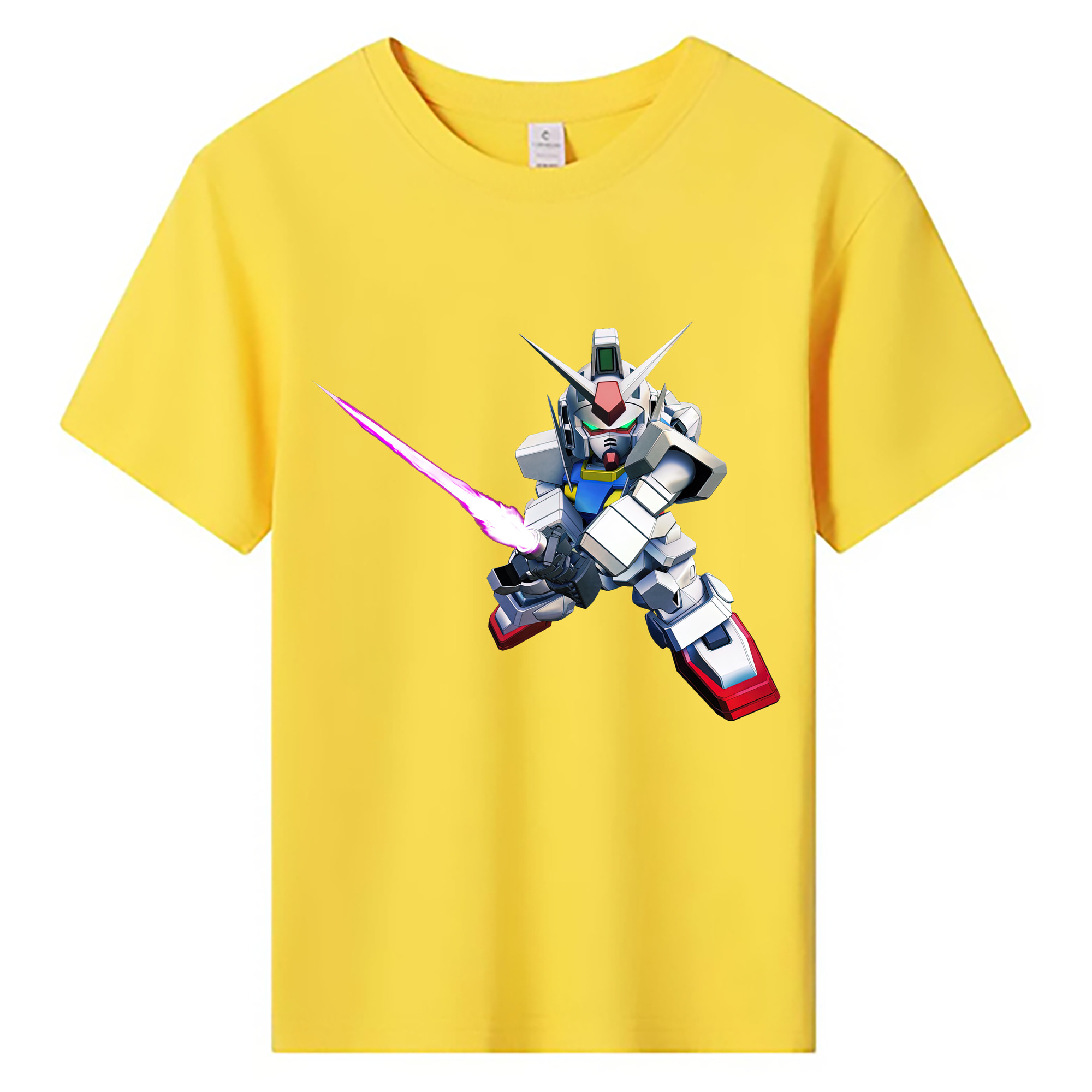（画像用） 機動戦士ガンダム Mobile Suit Gundam 綿100％キッズTシャツ（フロントプリント）