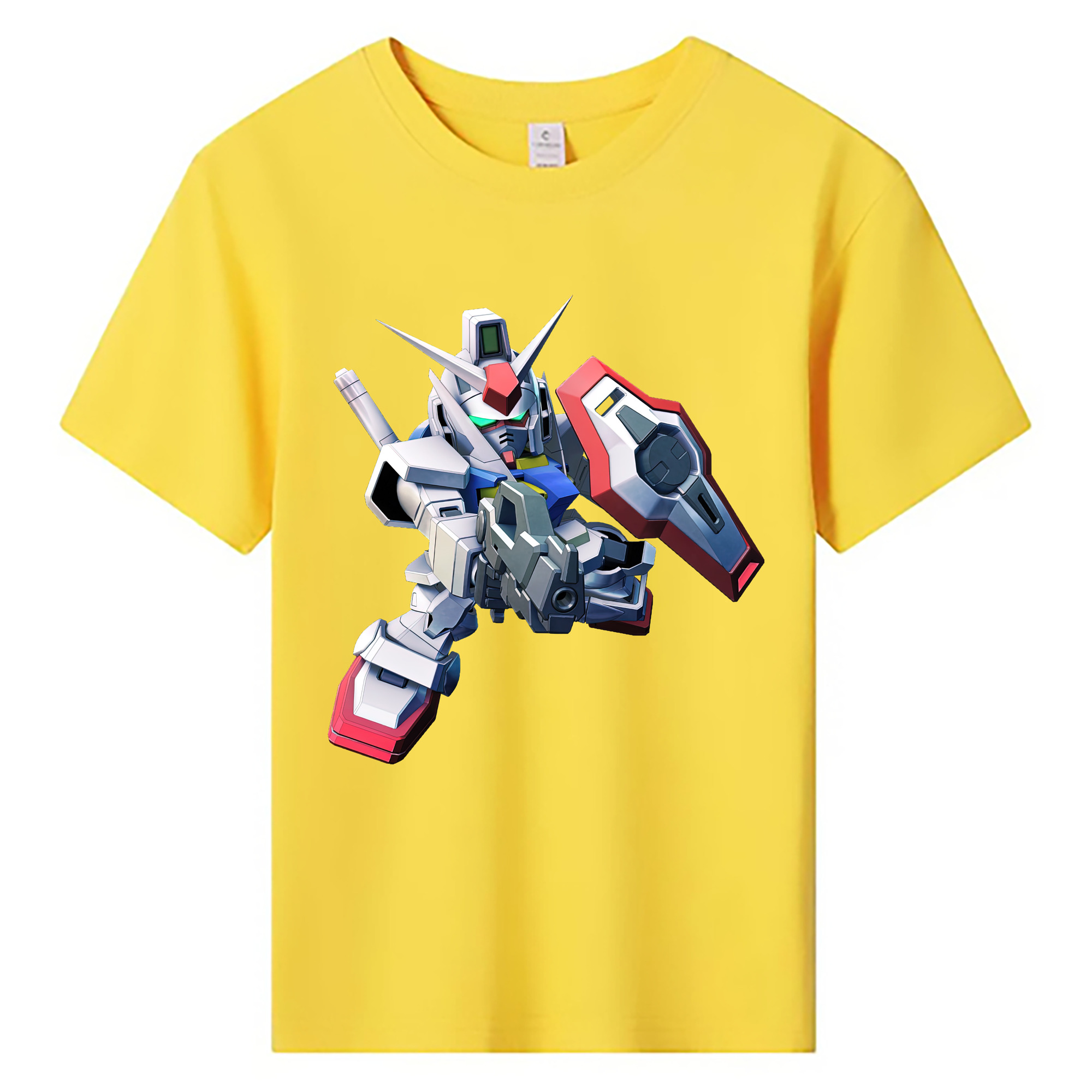 （画像用） 機動戦士ガンダム Mobile Suit Gundam 綿100％キッズTシャツ（フロントプリント）