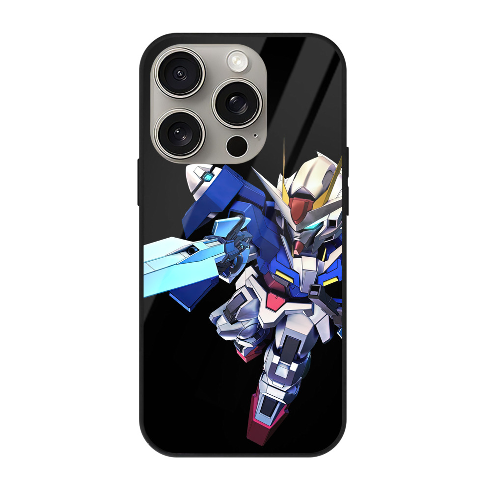（画像用） 機動戦士ガンダム Mobile Suit Gundam 【iPhone15Pro対応】スマホケース 耐衝撃＆黄変防止 背面ガラス