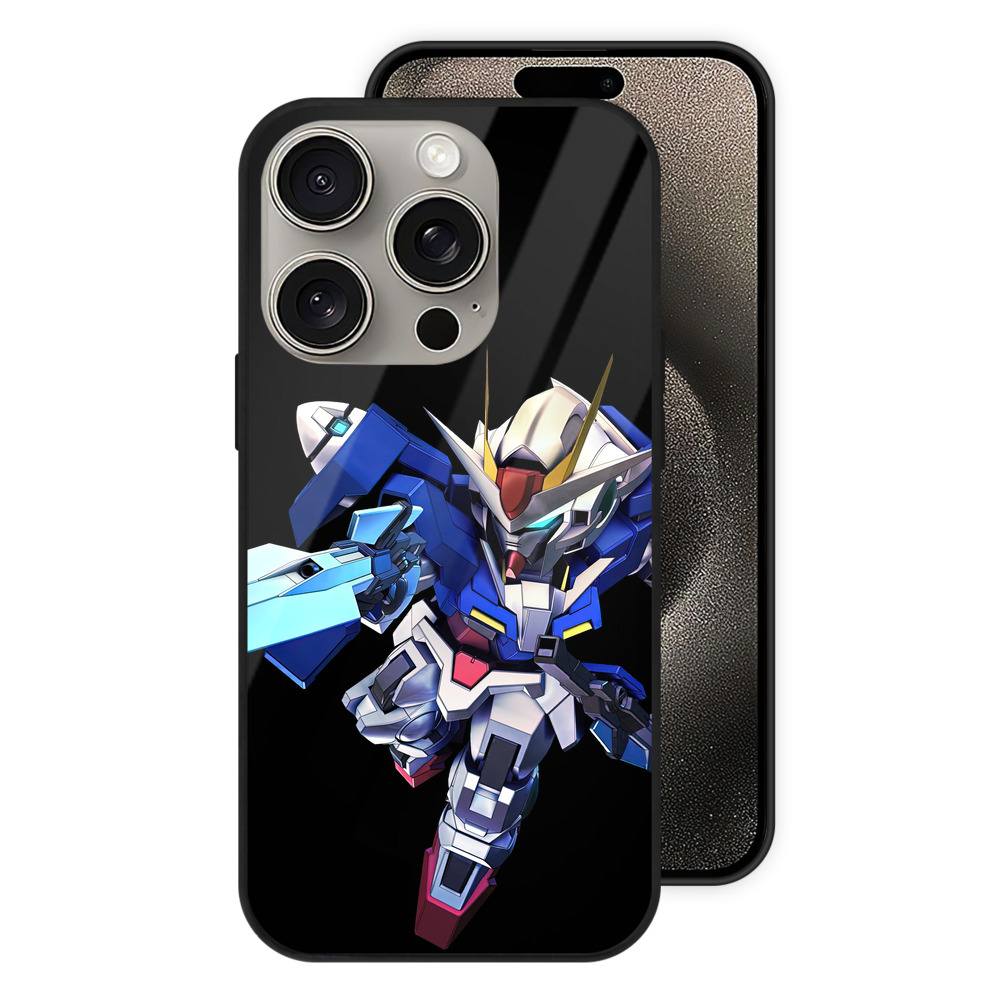 （画像用） 機動戦士ガンダム Mobile Suit Gundam 【iPhone15Pro対応】スマホケース 耐衝撃＆黄変防止 背面ガラス