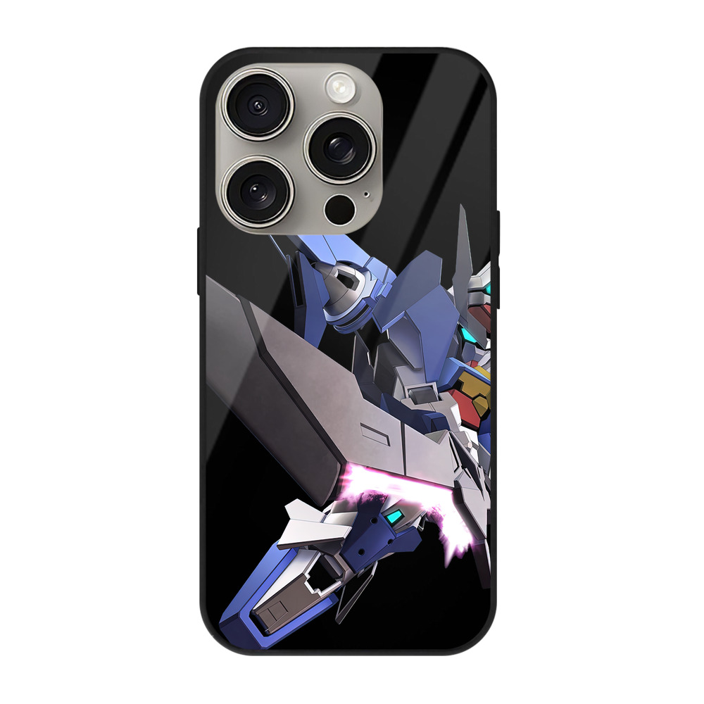 （画像用） 機動戦士ガンダム Mobile Suit Gundam 【iPhone15Pro対応】スマホケース 耐衝撃＆黄変防止 背面ガラス