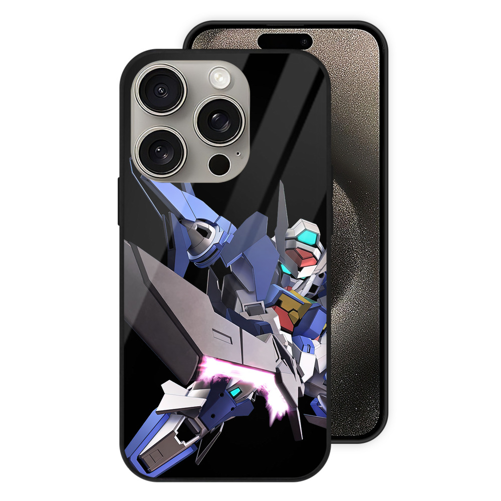（画像用） 機動戦士ガンダム Mobile Suit Gundam 【iPhone15Pro対応】スマホケース 耐衝撃＆黄変防止 背面ガラス