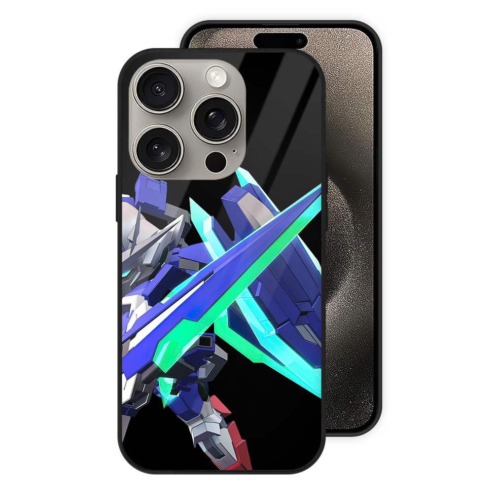 （画像用） 機動戦士ガンダム Mobile Suit Gundam 【iPhone15Pro対応】スマホケース 耐衝撃＆黄変防止 背面ガラス