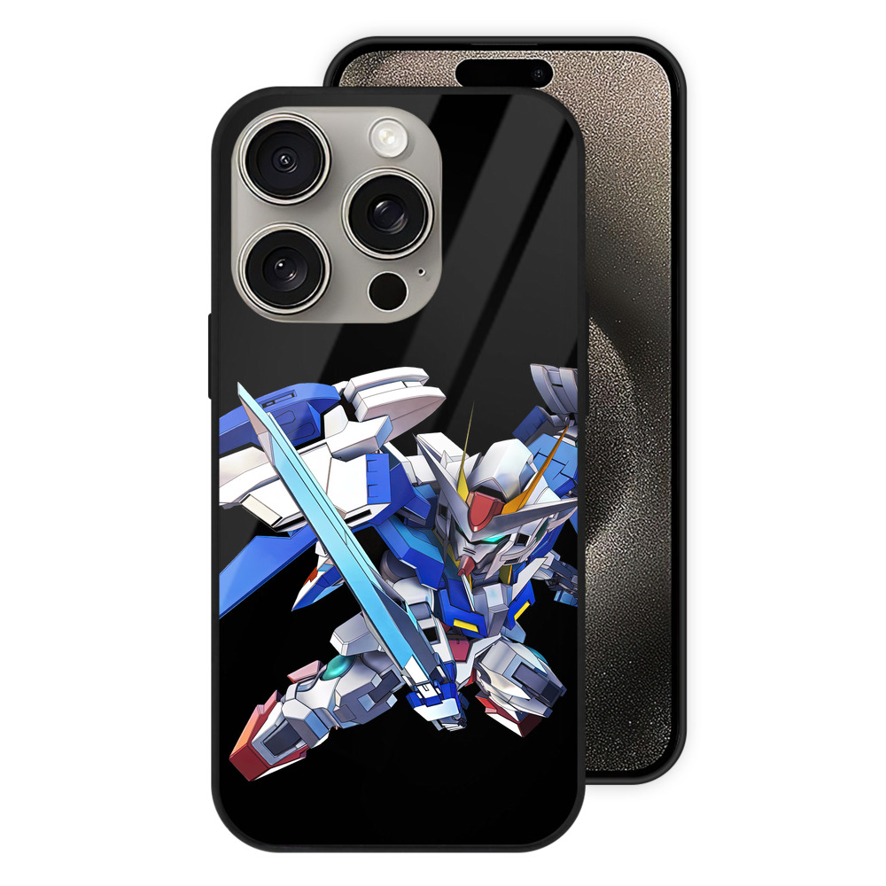 （画像用） 機動戦士ガンダム Mobile Suit Gundam 【iPhone15Pro対応】スマホケース 耐衝撃＆黄変防止 背面ガラス