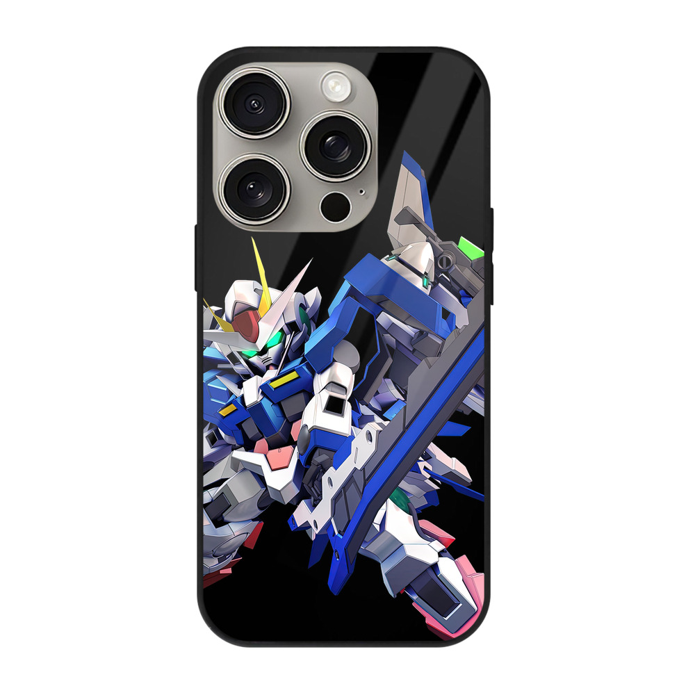 （画像用） 機動戦士ガンダム Mobile Suit Gundam 【iPhone15Pro対応】スマホケース 耐衝撃＆黄変防止 背面ガラス