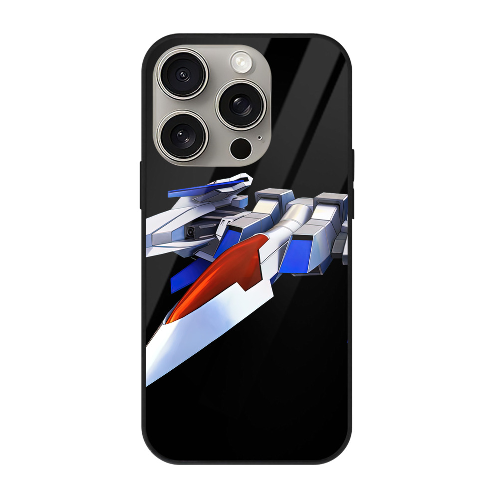 （画像用） 機動戦士ガンダム Mobile Suit Gundam 【iPhone15Pro対応】スマホケース 耐衝撃＆黄変防止 背面ガラス