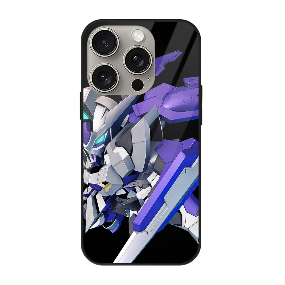 （画像用） 機動戦士ガンダム Mobile Suit Gundam 【iPhone15Pro対応】スマホケース 耐衝撃＆黄変防止 背面ガラス