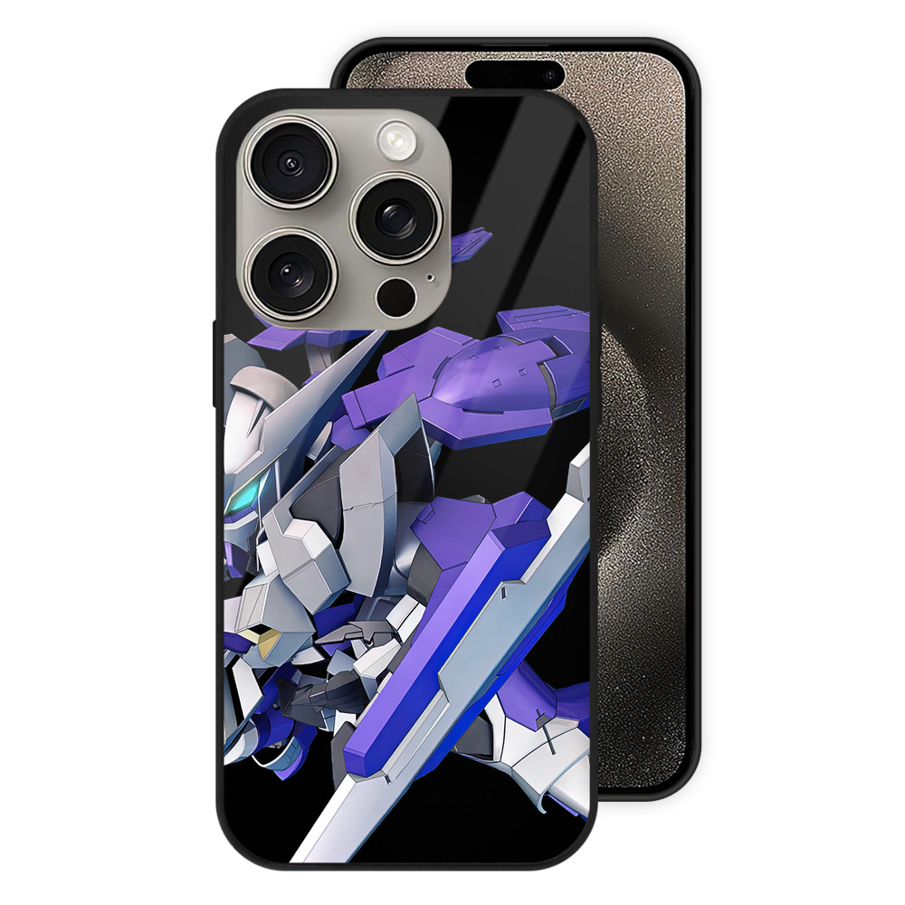 （画像用） 機動戦士ガンダム Mobile Suit Gundam 【iPhone15Pro対応】スマホケース 耐衝撃＆黄変防止 背面ガラス