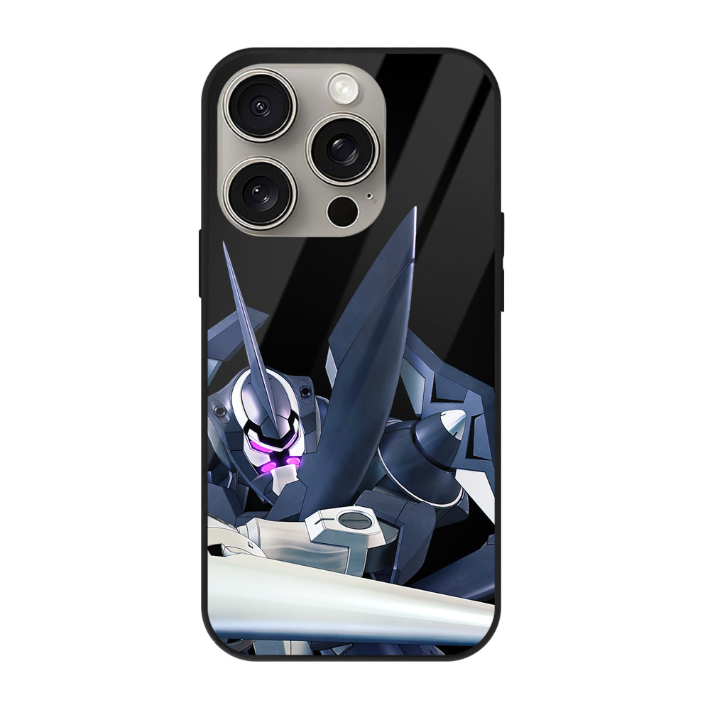 （画像用） 機動戦士ガンダム Mobile Suit Gundam 【iPhone15Pro対応】スマホケース 耐衝撃＆黄変防止 背面ガラス