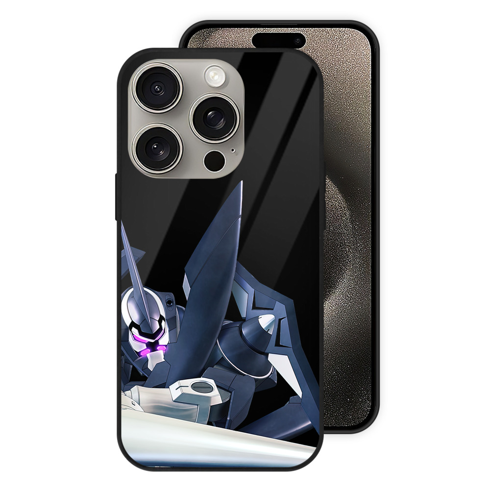 （画像用） 機動戦士ガンダム Mobile Suit Gundam 【iPhone15Pro対応】スマホケース 耐衝撃＆黄変防止 背面ガラス