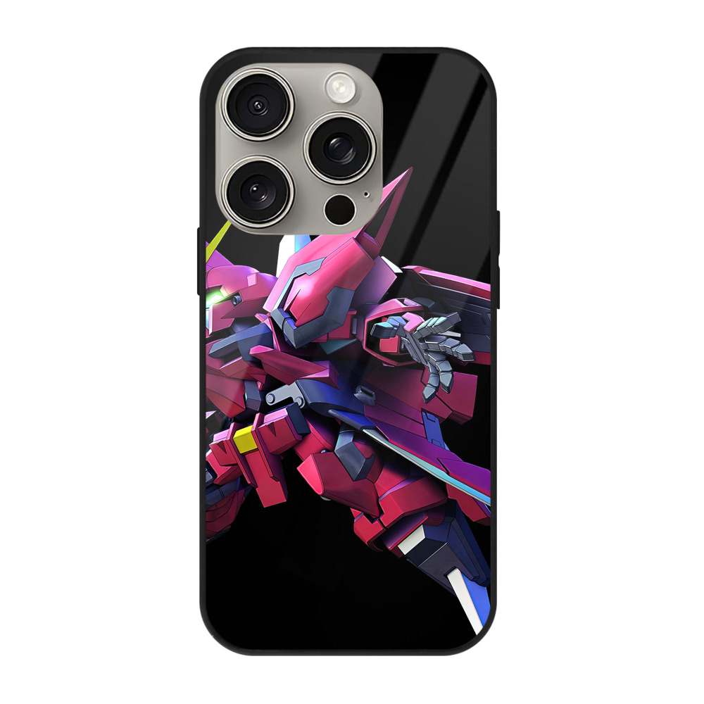（画像用） 機動戦士ガンダム Mobile Suit Gundam 【iPhone15Pro対応】スマホケース 耐衝撃＆黄変防止 背面ガラス