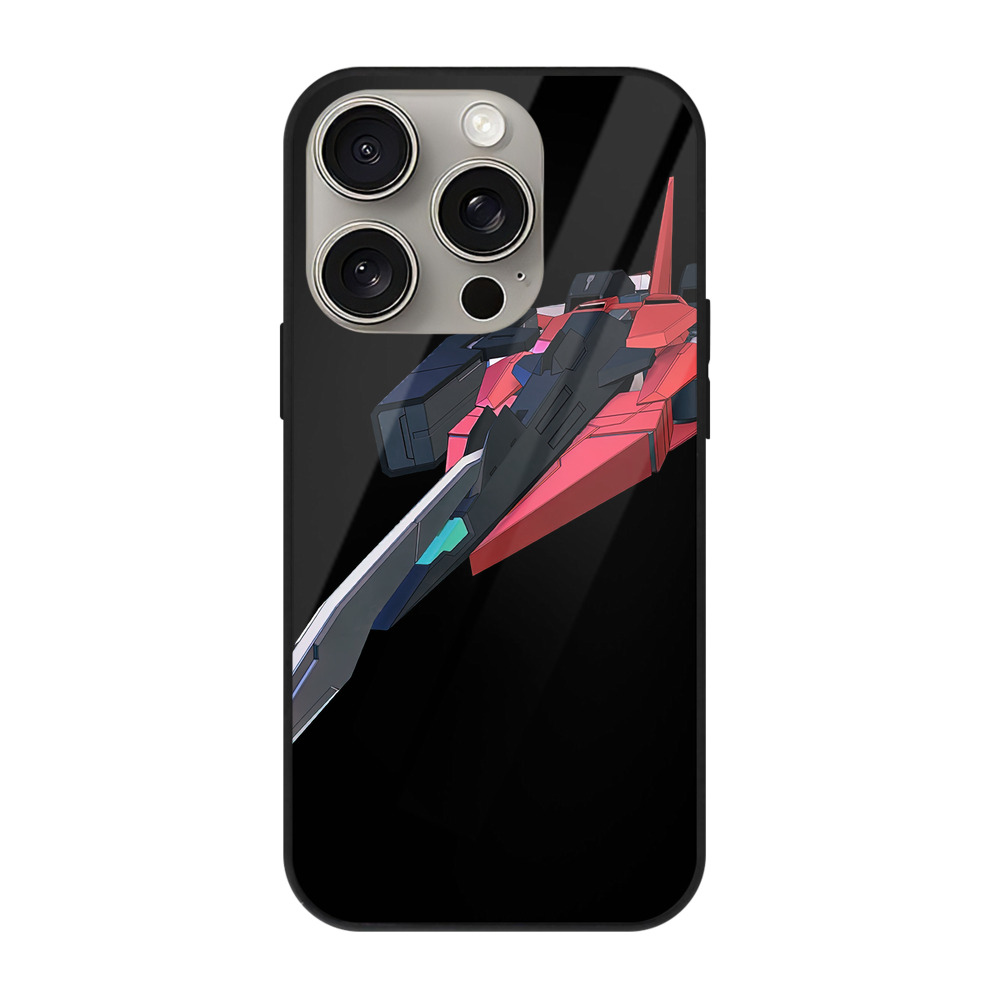 （画像用） 機動戦士ガンダム Mobile Suit Gundam 【iPhone15Pro対応】スマホケース 耐衝撃＆黄変防止 背面ガラス