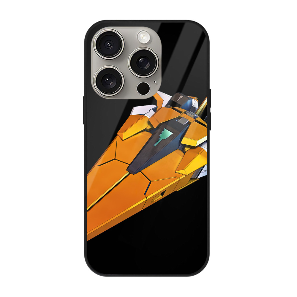 （画像用） 機動戦士ガンダム Mobile Suit Gundam 【iPhone15Pro対応】スマホケース 耐衝撃＆黄変防止 背面ガラス