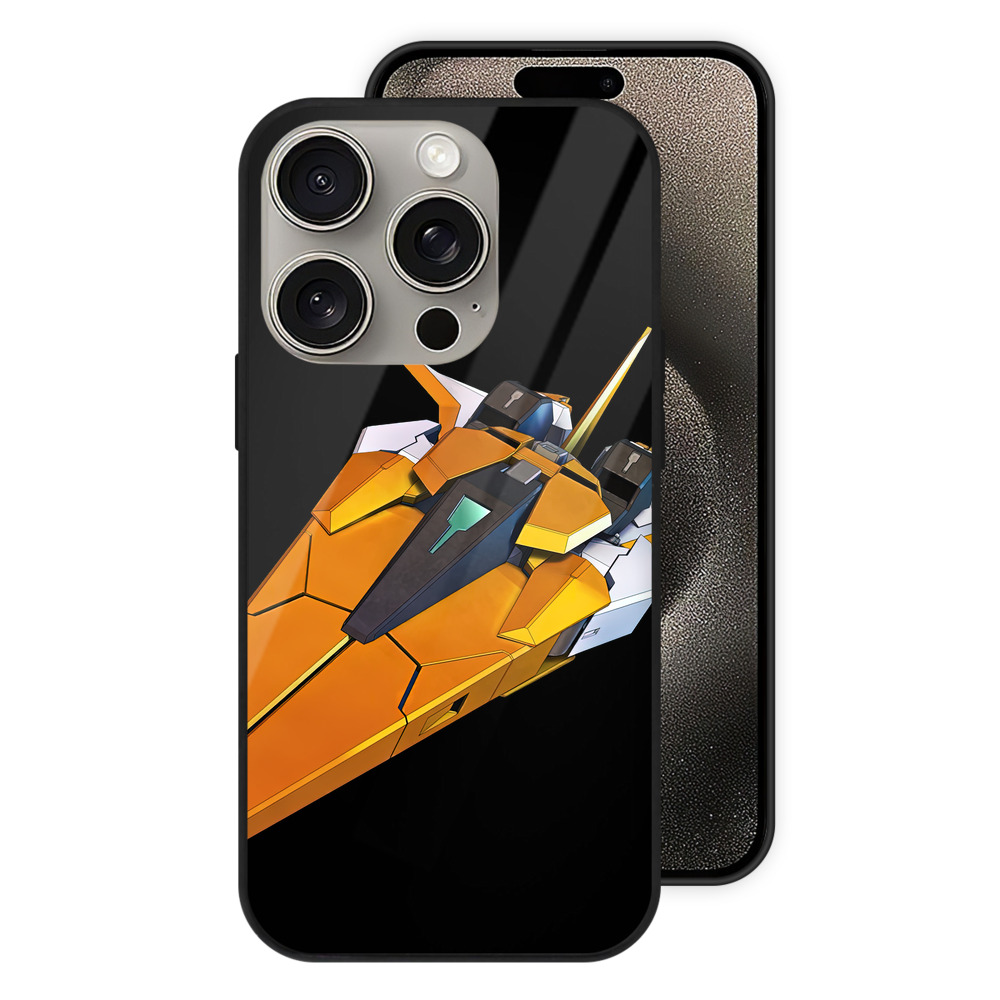 （画像用） 機動戦士ガンダム Mobile Suit Gundam 【iPhone15Pro対応】スマホケース 耐衝撃＆黄変防止 背面ガラス