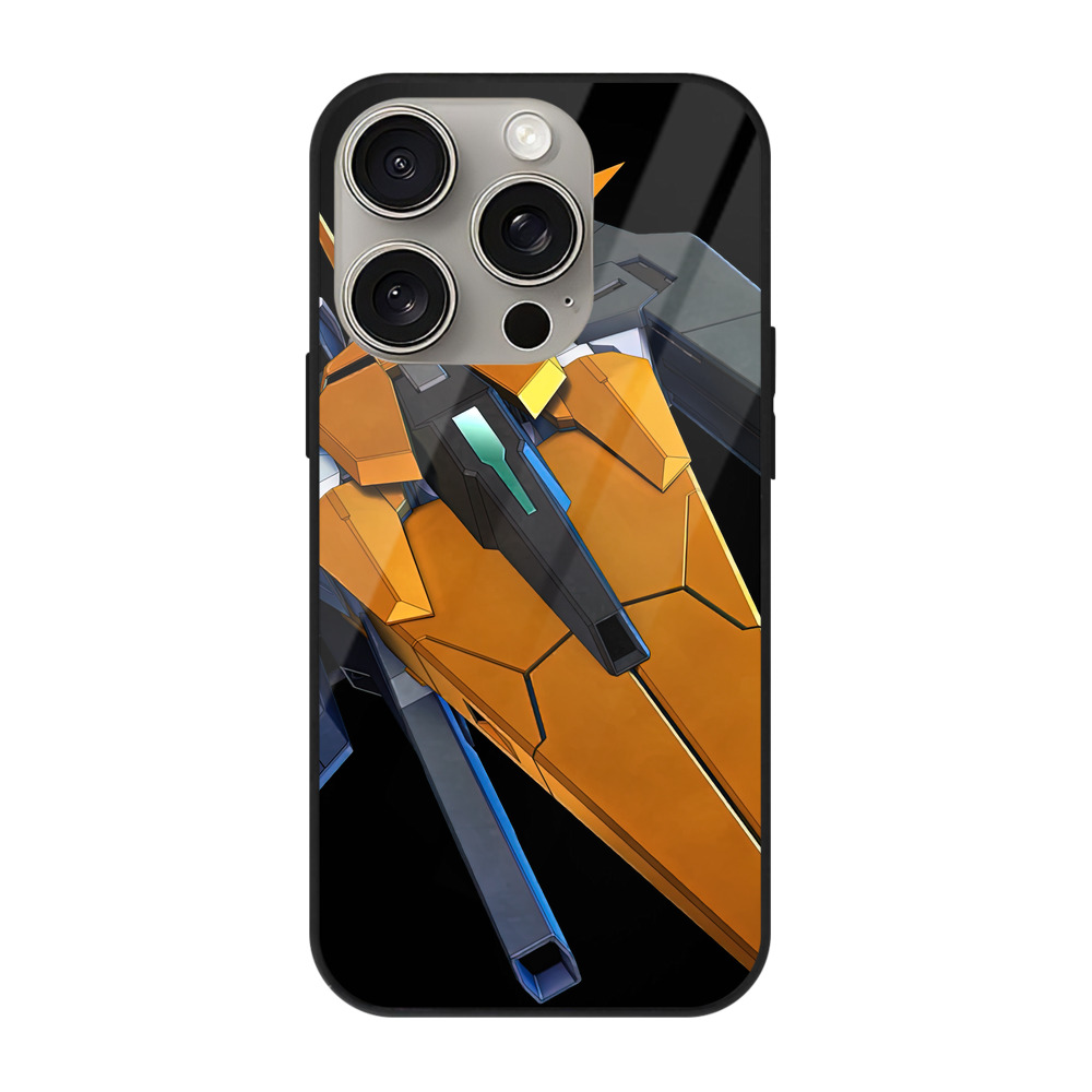 （画像用） 機動戦士ガンダム Mobile Suit Gundam 【iPhone15Pro対応】スマホケース 耐衝撃＆黄変防止 背面ガラス