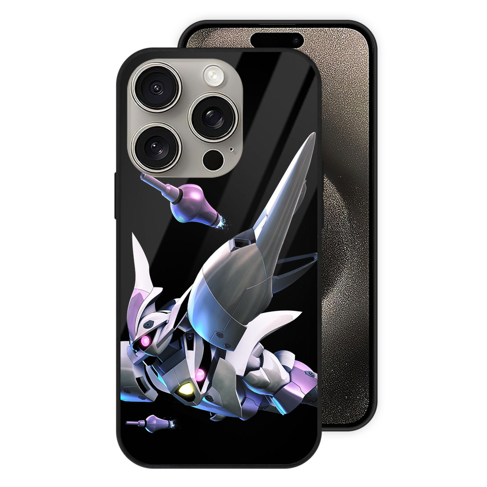 （画像用） 機動戦士ガンダム Mobile Suit Gundam 【iPhone15Pro対応】スマホケース 耐衝撃＆黄変防止 背面ガラス