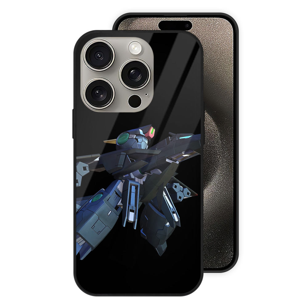 （画像用） 機動戦士ガンダム Mobile Suit Gundam 【iPhone15Pro対応】スマホケース 耐衝撃＆黄変防止 背面ガラス