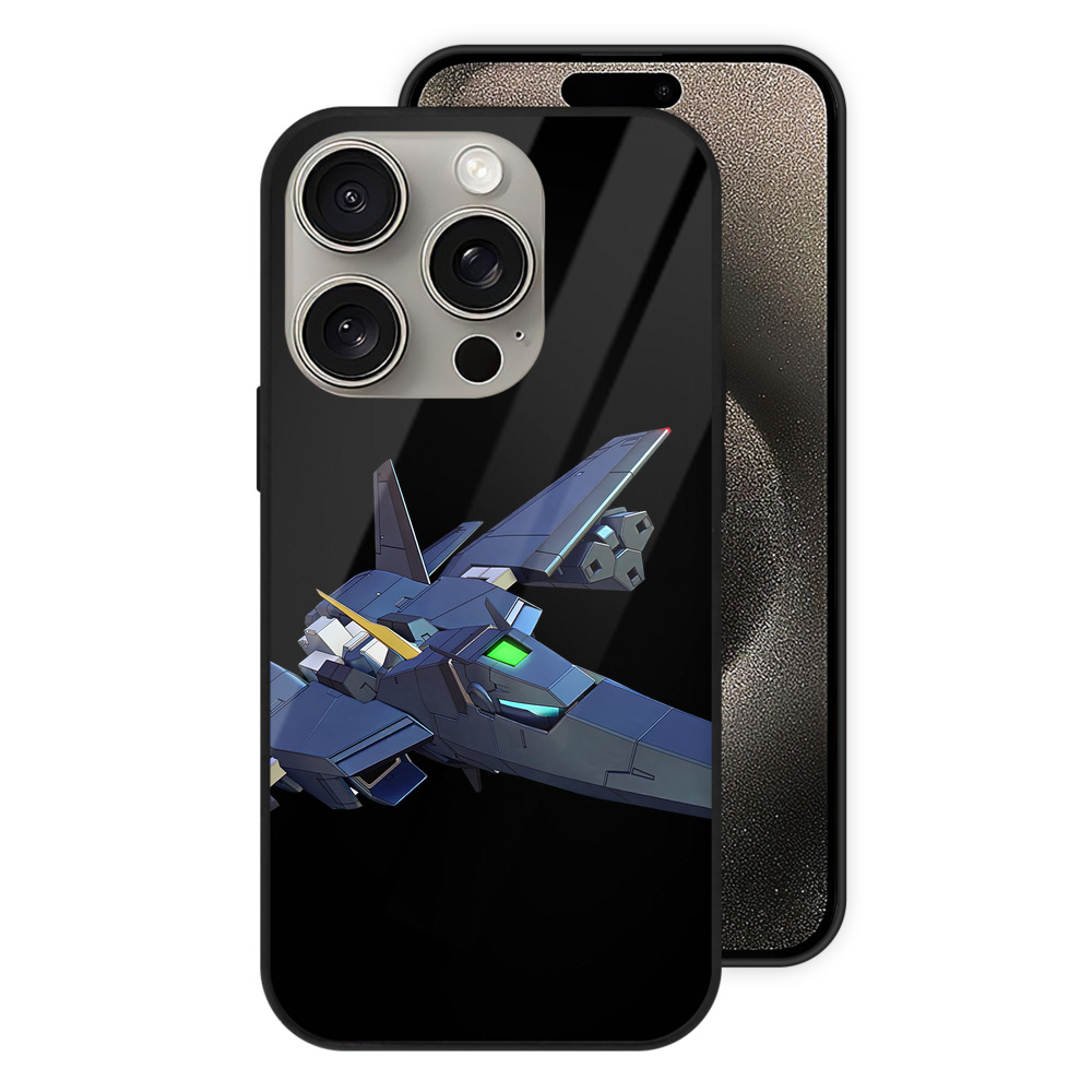 （画像用） 機動戦士ガンダム Mobile Suit Gundam 【iPhone15Pro対応】スマホケース 耐衝撃＆黄変防止 背面ガラス