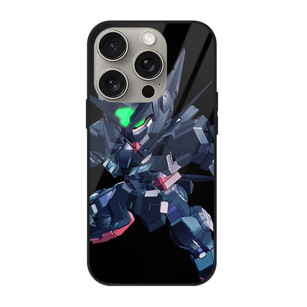 （画像用） 機動戦士ガンダム Mobile Suit Gundam 【iPhone15Pro対応】スマホケース 耐衝撃＆黄変防止 背面ガラス