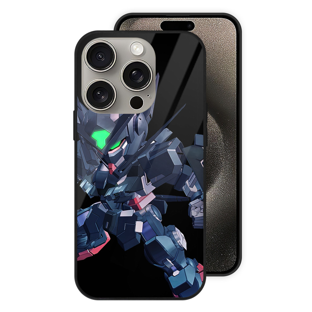 （画像用） 機動戦士ガンダム Mobile Suit Gundam 【iPhone15Pro対応】スマホケース 耐衝撃＆黄変防止 背面ガラス