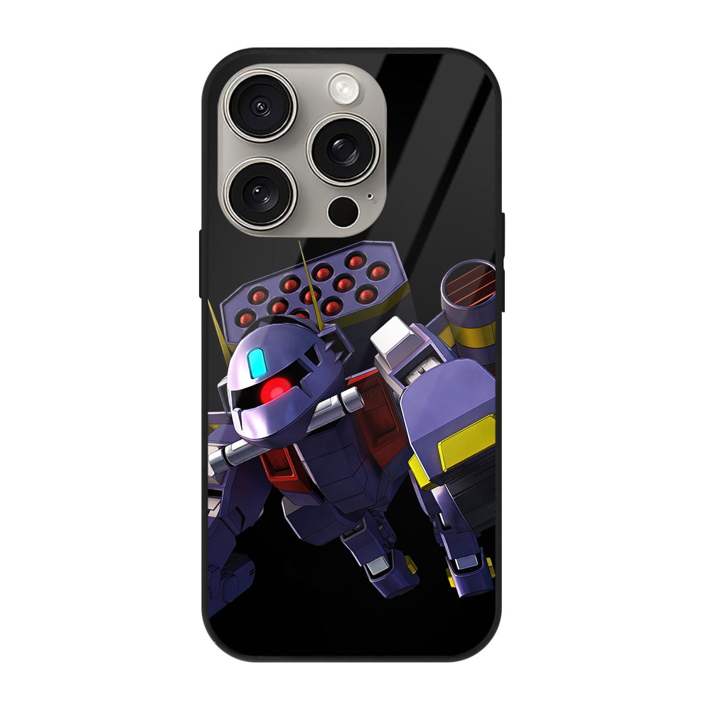 （画像用） 機動戦士ガンダム Mobile Suit Gundam 【iPhone15Pro対応】スマホケース 耐衝撃＆黄変防止 背面ガラス