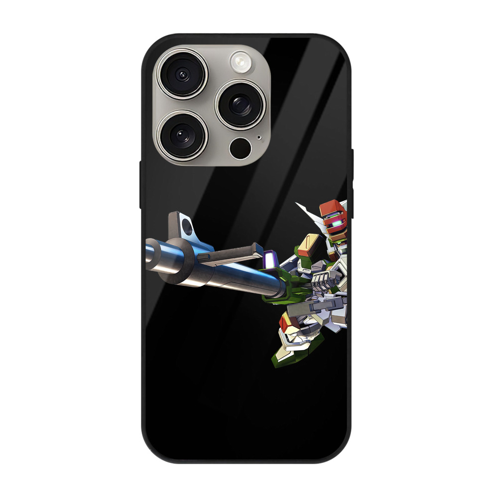 （画像用） 機動戦士ガンダム Mobile Suit Gundam 【iPhone15Pro対応】スマホケース 耐衝撃＆黄変防止 背面ガラス
