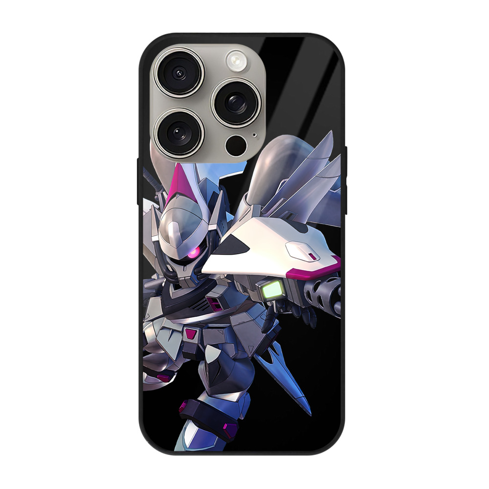 （画像用） 機動戦士ガンダム Mobile Suit Gundam 【iPhone15Pro対応】スマホケース 耐衝撃＆黄変防止 背面ガラス