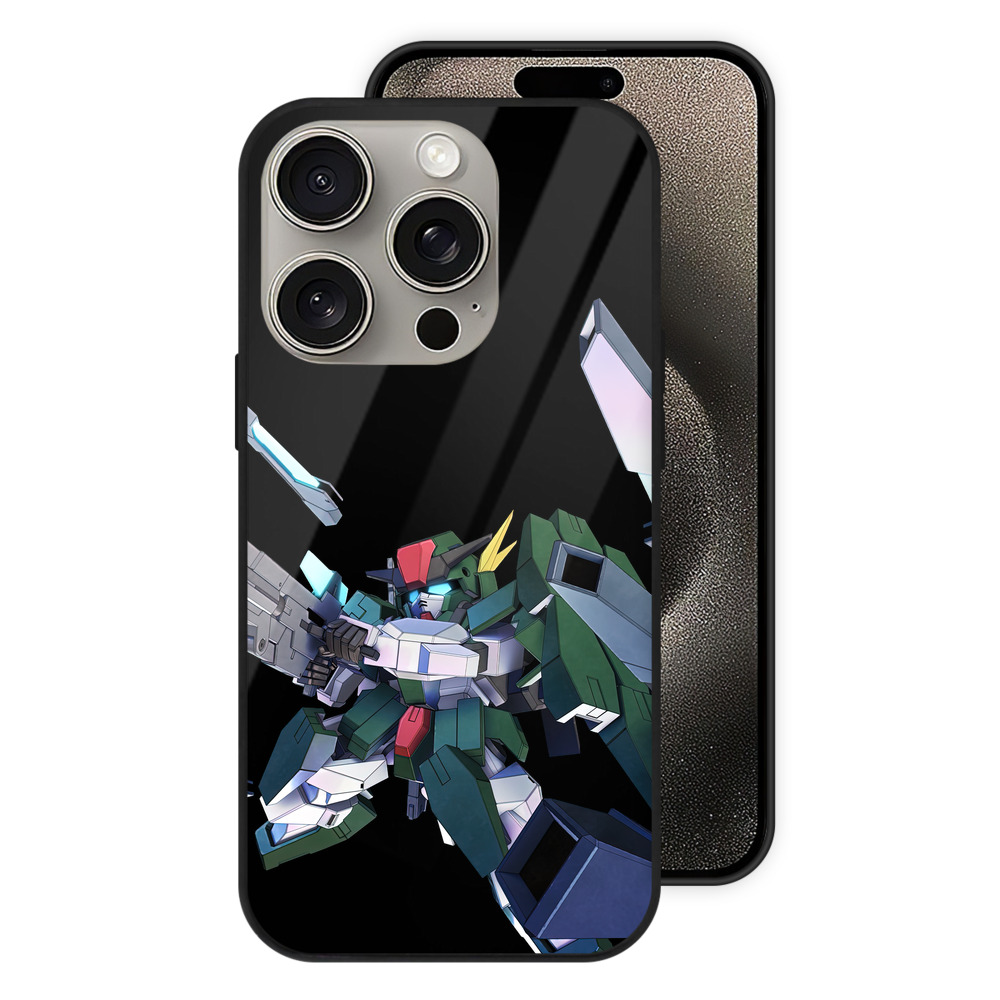 （画像用） 機動戦士ガンダム Mobile Suit Gundam 【iPhone15Pro対応】スマホケース 耐衝撃＆黄変防止 背面ガラス