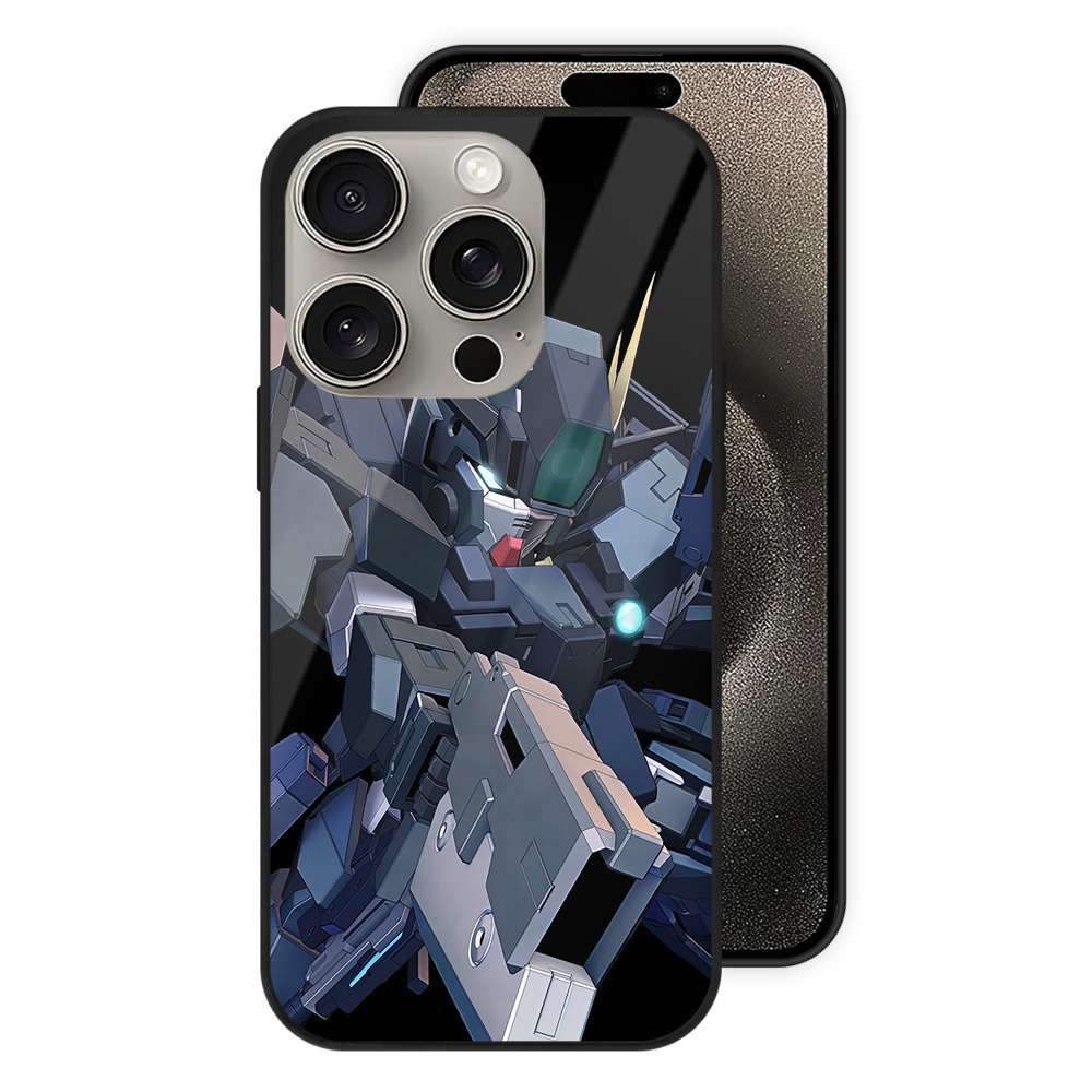 （画像用） 機動戦士ガンダム Mobile Suit Gundam 【iPhone15Pro対応】スマホケース 耐衝撃＆黄変防止 背面ガラス