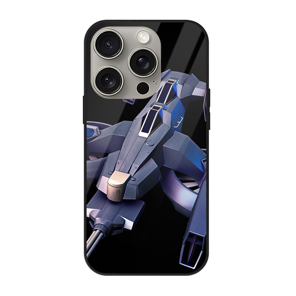 （画像用） 機動戦士ガンダム Mobile Suit Gundam 【iPhone15Pro対応】スマホケース 耐衝撃＆黄変防止 背面ガラス