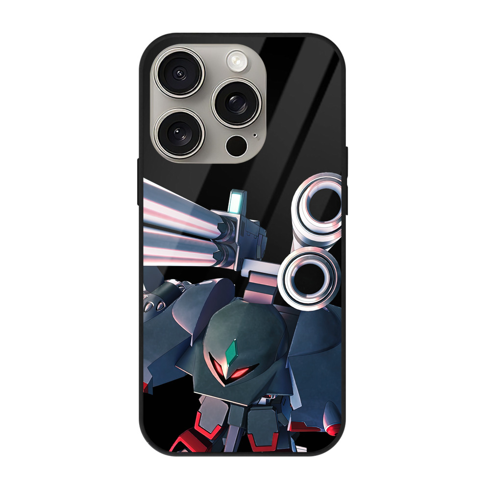 （画像用） 機動戦士ガンダム Mobile Suit Gundam 【iPhone15Pro対応】スマホケース 耐衝撃＆黄変防止 背面ガラス