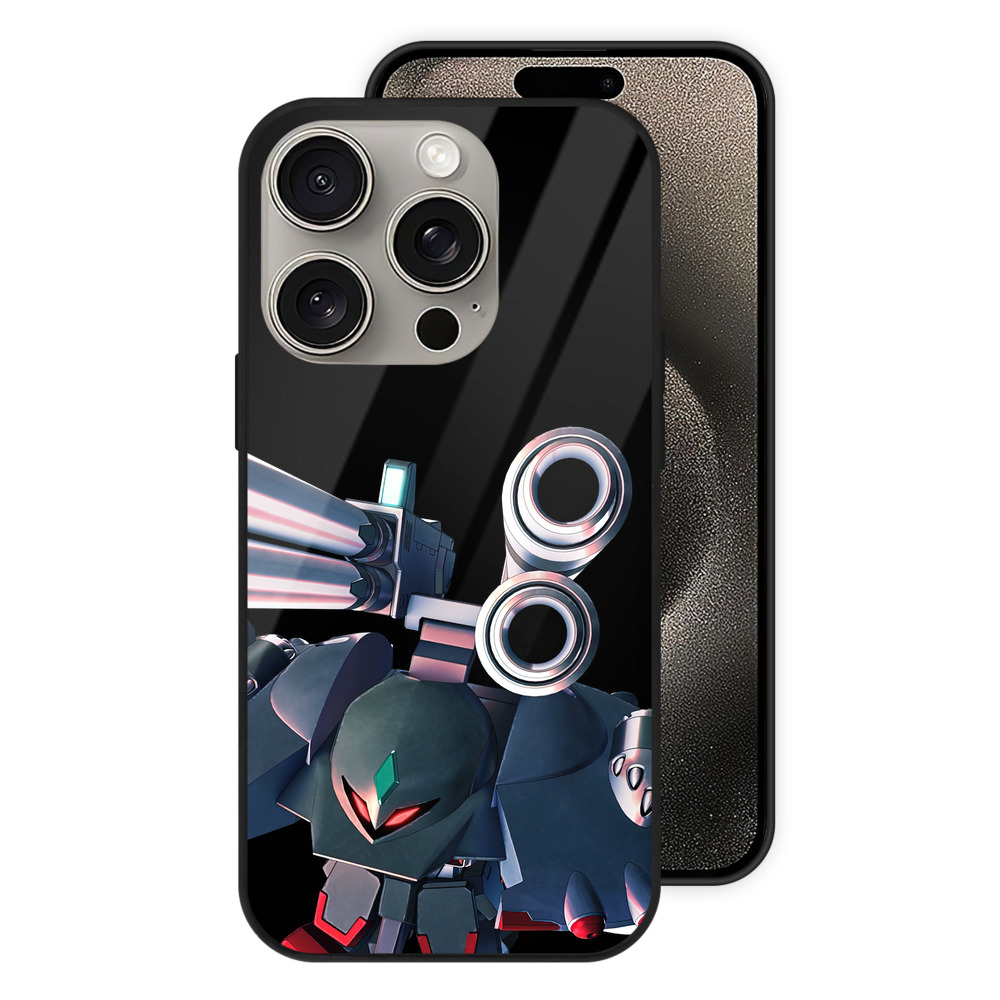 （画像用） 機動戦士ガンダム Mobile Suit Gundam 【iPhone15Pro対応】スマホケース 耐衝撃＆黄変防止 背面ガラス