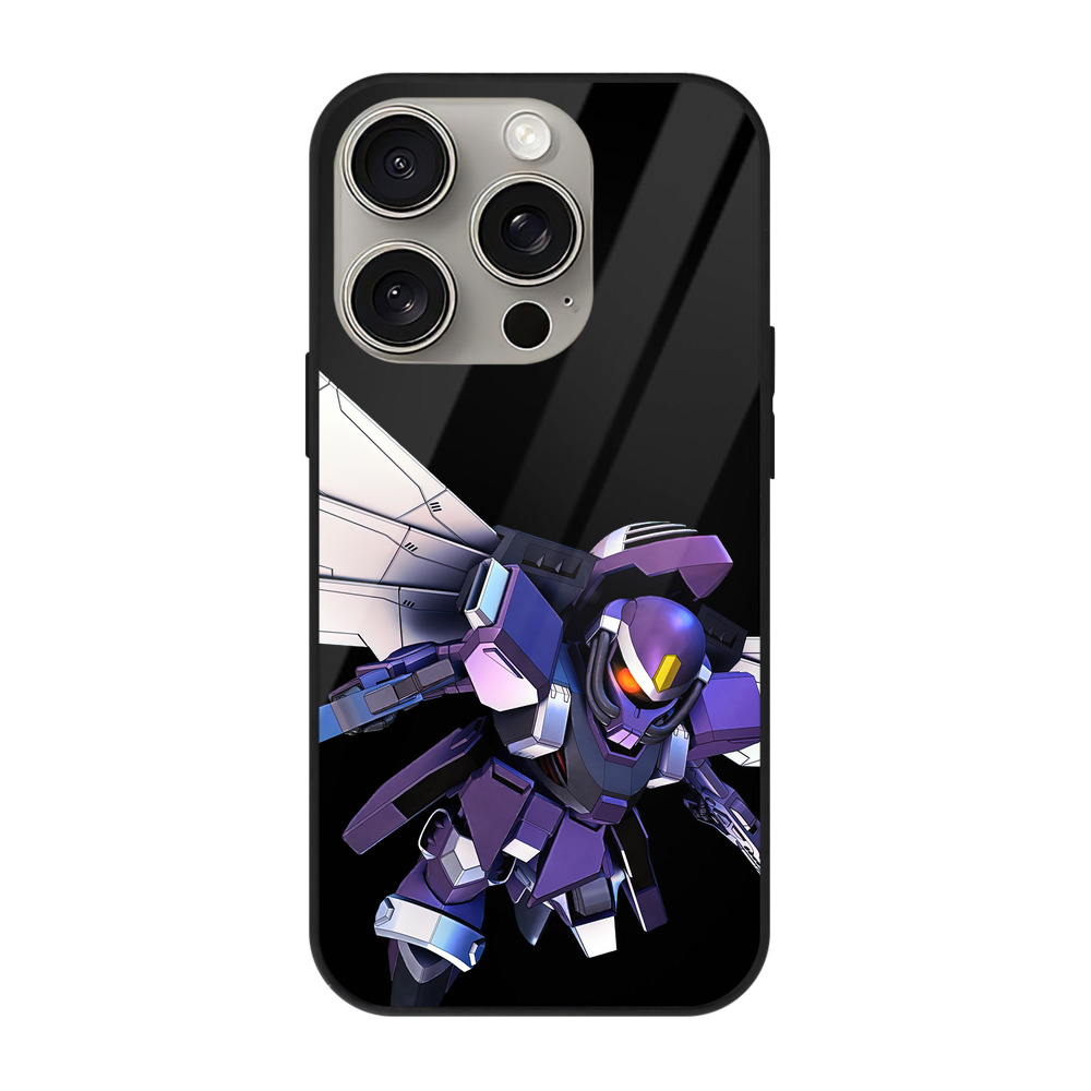 （画像用） 機動戦士ガンダム Mobile Suit Gundam 【iPhone15Pro対応】スマホケース 耐衝撃＆黄変防止 背面ガラス
