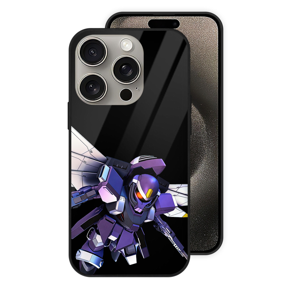 （画像用） 機動戦士ガンダム Mobile Suit Gundam 【iPhone15Pro対応】スマホケース 耐衝撃＆黄変防止 背面ガラス
