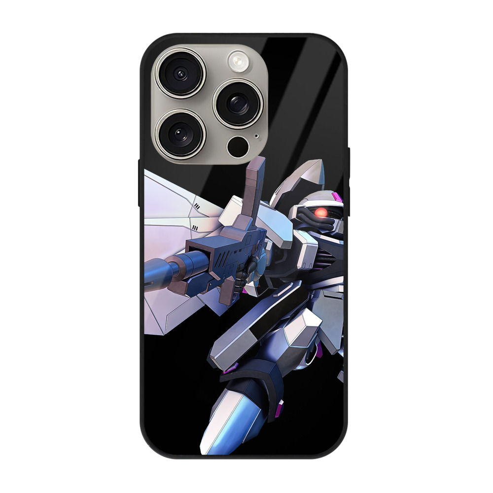 （画像用） 機動戦士ガンダム Mobile Suit Gundam 【iPhone15Pro対応】スマホケース 耐衝撃＆黄変防止 背面ガラス