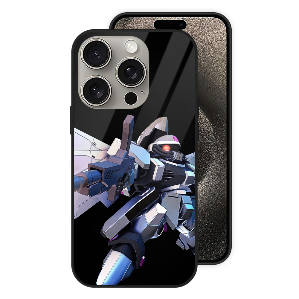 （画像用） 機動戦士ガンダム Mobile Suit Gundam 【iPhone15Pro対応】スマホケース 耐衝撃＆黄変防止 背面ガラス