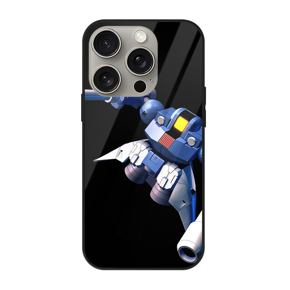 （画像用） 機動戦士ガンダム Mobile Suit Gundam 【iPhone15Pro対応】スマホケース 耐衝撃＆黄変防止 背面ガラス
