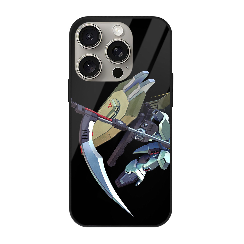 （画像用） 機動戦士ガンダム Mobile Suit Gundam 【iPhone15Pro対応】スマホケース 耐衝撃＆黄変防止 背面ガラス