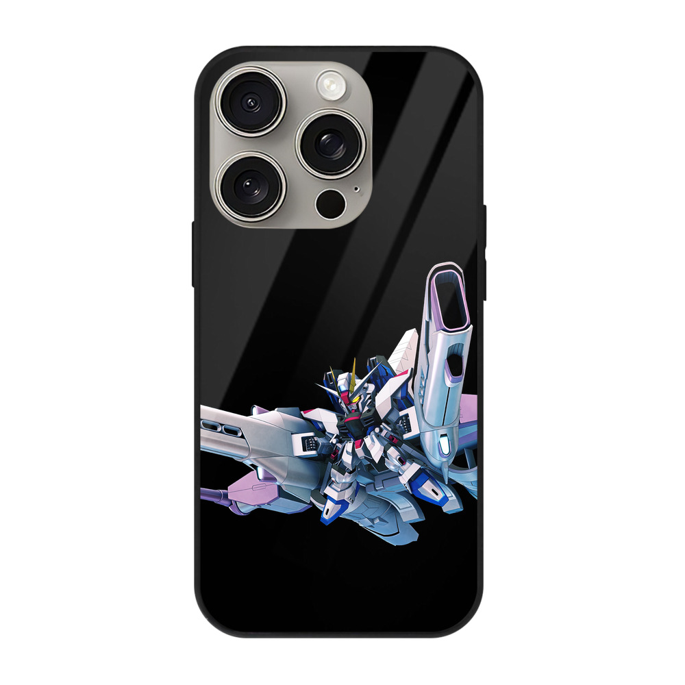 （画像用） 機動戦士ガンダム Mobile Suit Gundam 【iPhone15Pro対応】スマホケース 耐衝撃＆黄変防止 背面ガラス