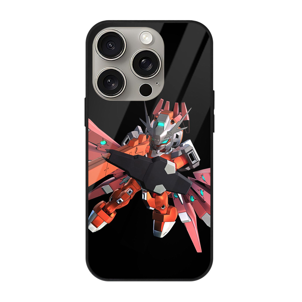 （画像用） 機動戦士ガンダム Mobile Suit Gundam 【iPhone15Pro対応】スマホケース 耐衝撃＆黄変防止 背面ガラス