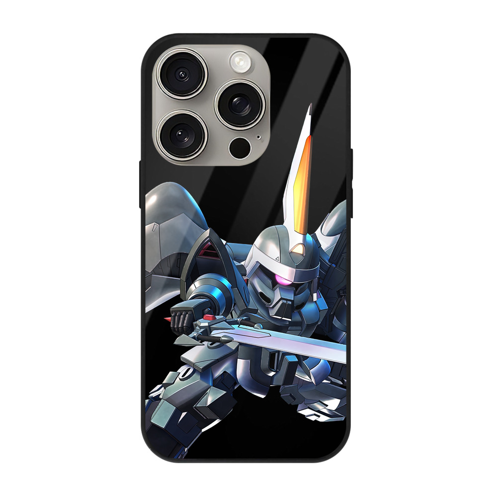 （画像用） 機動戦士ガンダム Mobile Suit Gundam 【iPhone15Pro対応】スマホケース 耐衝撃＆黄変防止 背面ガラス