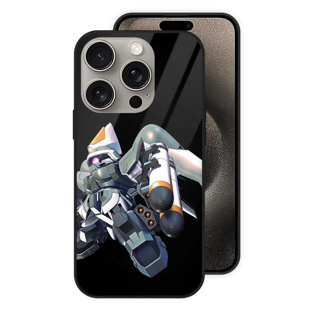 （画像用） 機動戦士ガンダム Mobile Suit Gundam 【iPhone15Pro対応】スマホケース 耐衝撃＆黄変防止 背面ガラス
