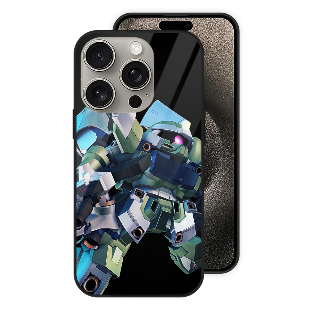 （画像用） 機動戦士ガンダム Mobile Suit Gundam 【iPhone15Pro対応】スマホケース 耐衝撃＆黄変防止 背面ガラス