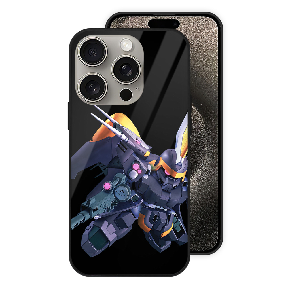 （画像用） 機動戦士ガンダム Mobile Suit Gundam 【iPhone15Pro対応】スマホケース 耐衝撃＆黄変防止 背面ガラス