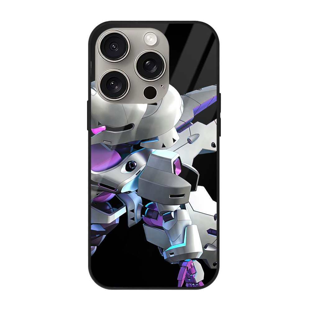 （画像用） 機動戦士ガンダム Mobile Suit Gundam 【iPhone15Pro対応】スマホケース 耐衝撃＆黄変防止 背面ガラス